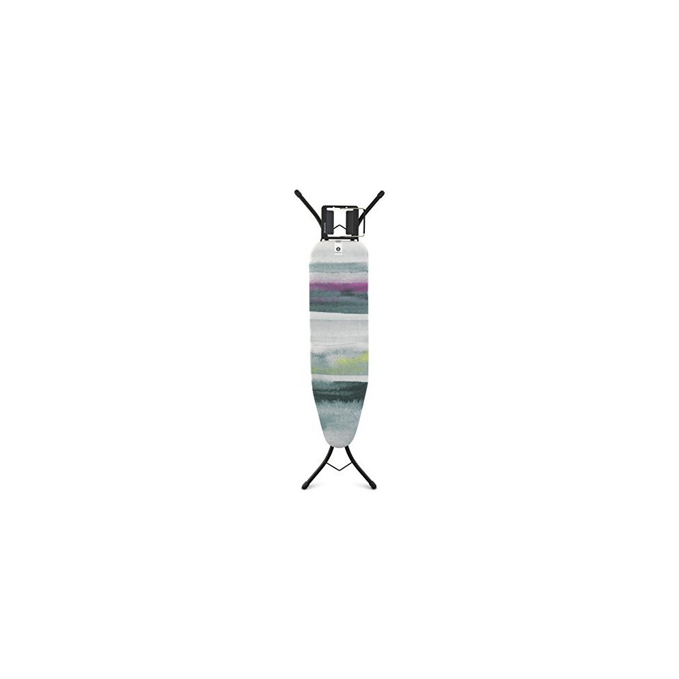 Brabantia - Ironing Board A - With Steam Iron Rest - Adjustable In Height - Non-Slip Rubber Feet - Cotton Cover With Foam Layer - Foldable - Morning