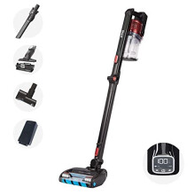 Shark Cordless Stick Vacuum Cleaner [IZ300UKT] 60 Minute Run Time*, Pet Tool, Anti Hair Wrap, Powerfins, Black & Red