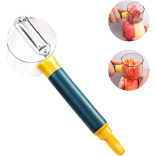 Storage Peeler With Container, Food Vegetable And Fruit Peeler Stainless Steel Spiralizer Slicer