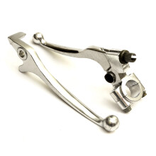 Brake Clutch Lever Set Silver Hydraulic Dirtbikes Pitbikes 110cc 125cc 140cc