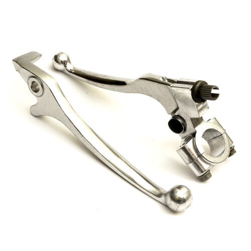 Brake Clutch Lever Set Silver Hydraulic Dirtbikes Pitbikes 110cc 125cc 140cc
