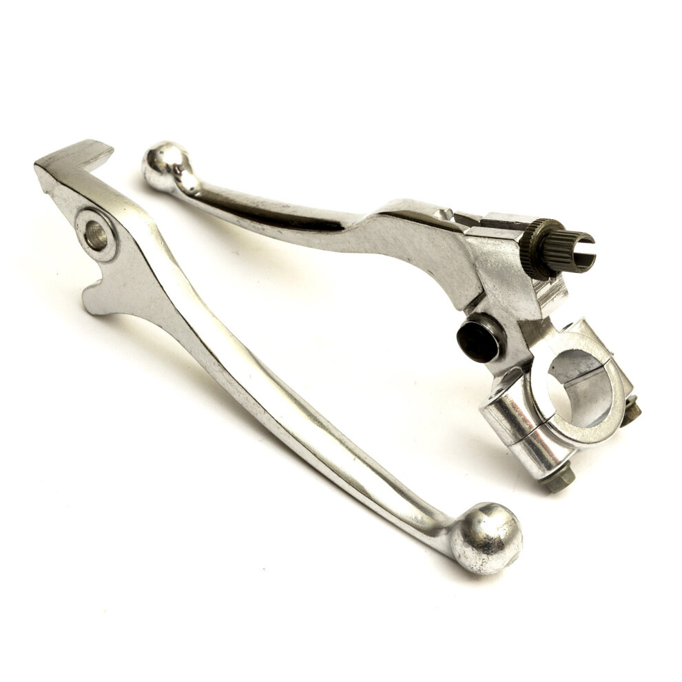 Brake Clutch Lever Set Hydraulic Dirtbikes Pitbikes 110Cc 125Cc 140Cc Silver 5055583009815