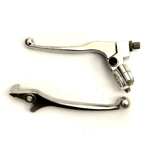 Brake Clutch Lever Set Silver Hydraulic Dirtbikes Pitbikes 110cc 125cc 140cc 1