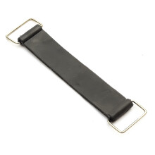 Battery Rubber Strap Fits Pitbike Dirtbike 145mm x 20mm & Metal Clips Pit Bike