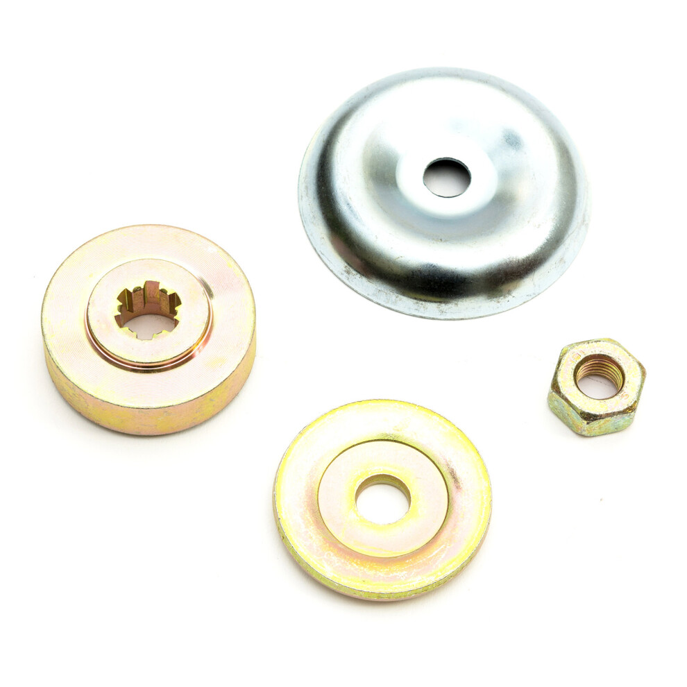 Replacement Metal Gearbox Blade Nut 4 Piece Fixing Tool Set Garden Strimmer