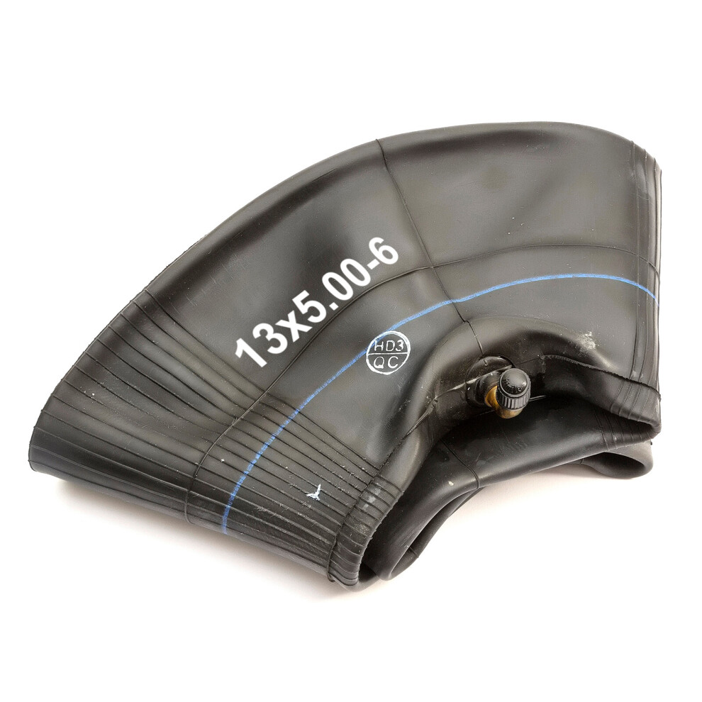 Petrolscooter Inner Tube 13X5.00-6 Bent Schrader Tr87 Valve 6 Inch Wheel Barrow Wheelbarrow