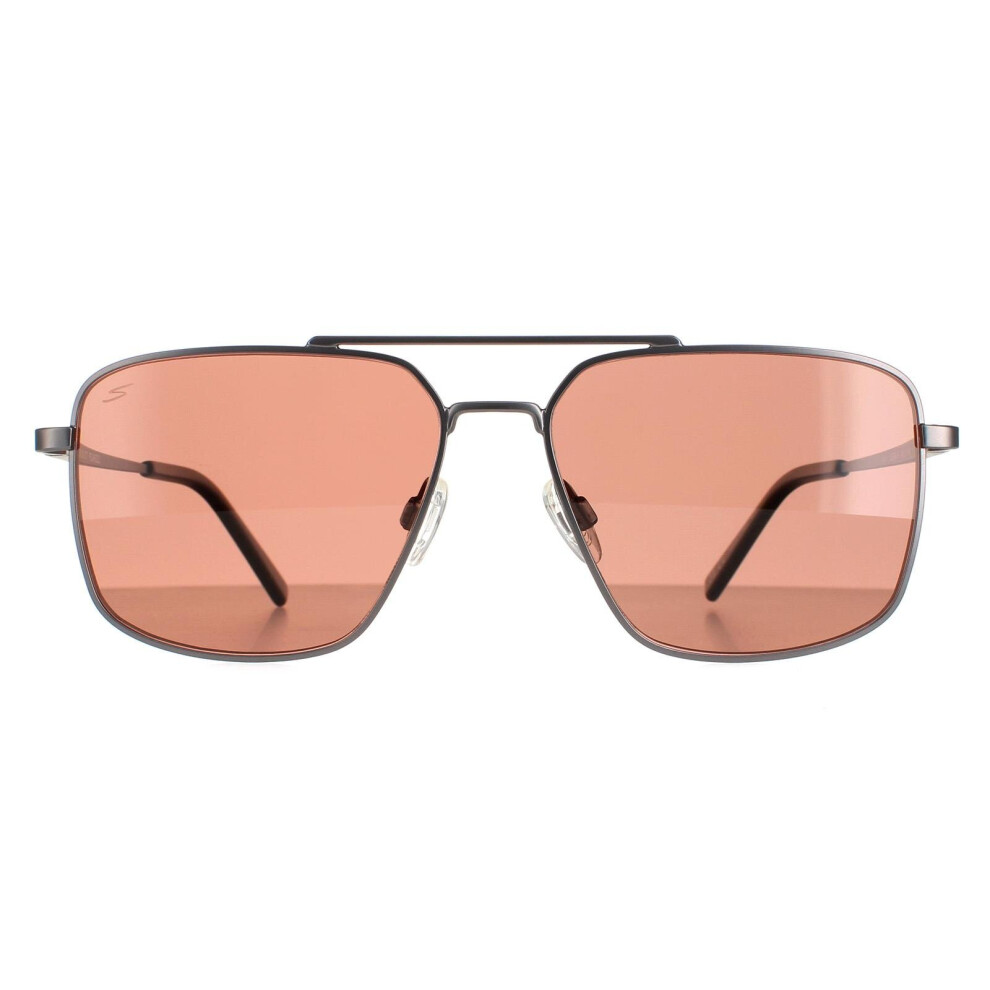 Serengeti Sunglasses Aitkin Ss554004 Matte Gunmetal Saturn Polarized Sedona Grey