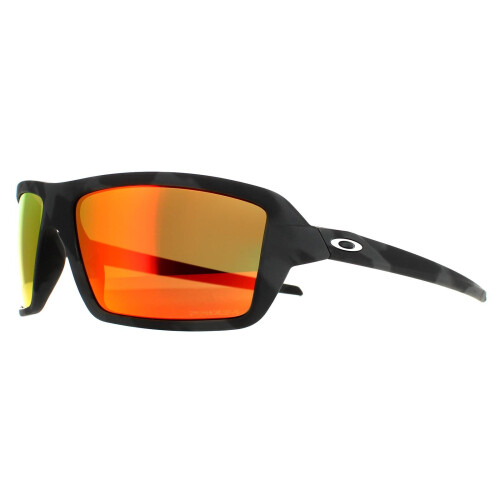 Oakley Oakley Sunglasses Cables OO9129-04 Black Camo Prizm Ruby 1