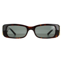 Balenciaga Sunglasses BB0096S 002 Dark Havana Green