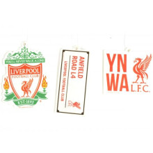 Liverpool Three Pack Car Air Freshener Liverbird, Street Sign, YNWA