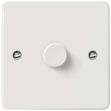 iolloi LED Dimmer Switch For Dimmable LED Incandescent Halogen Bulbs, Push on/off Rotary Universal Dimmer-Switch, No Neutral Required,1 Gang