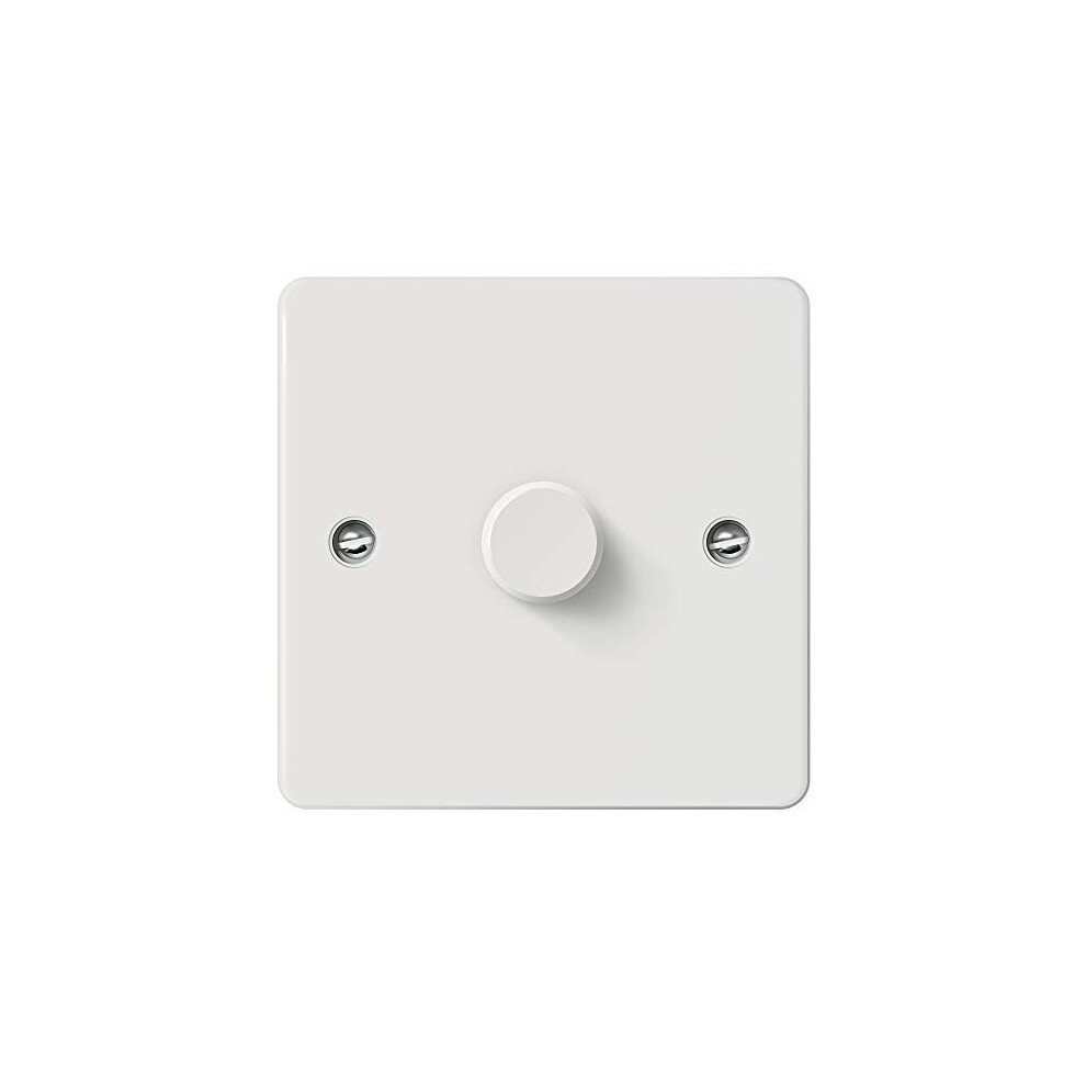 Iolloi Led Dimmer Switch For Dimmable Led Incandescent Halogen Bulbs, Push On/Off Rotary Universal Dimmer-Switch, No Neutral Required,1 Gang 753272003117