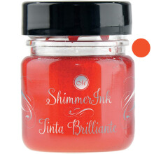 (Fizzy Orange) Calligraphy Shimmer Ink Metallic Writing Inks