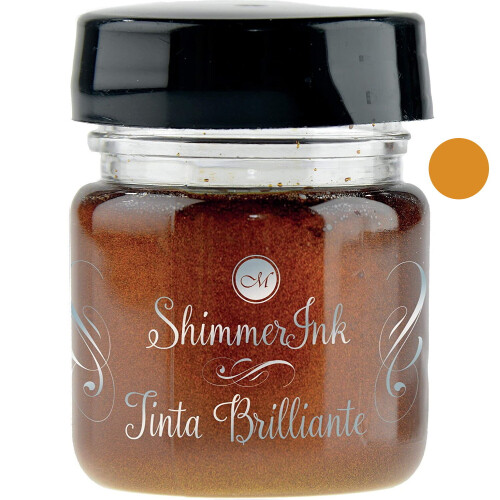 (Glittering Gold) Calligraphy Shimmer Ink Metallic Writing Inks