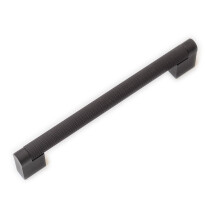 Dark Grey Gunmetal 160mm Knurled Textured Cabinet Handle