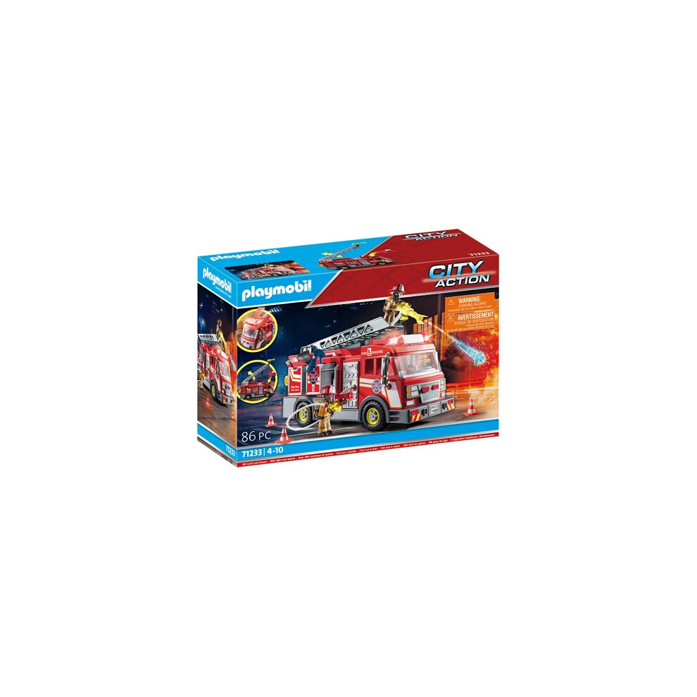 Playmobil Fire Truck 71233 City Action Rescue 86 piece Set