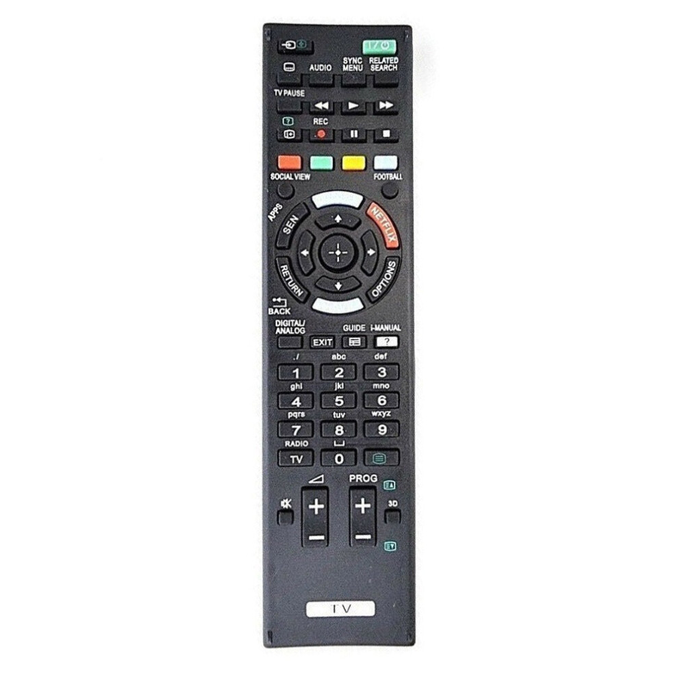 Replacement Remote Control FOR Sony TV KDL50W706B / KDL-50W706B