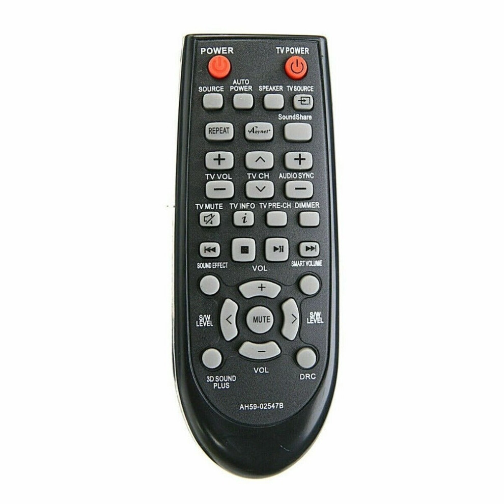 Remote Control Ah59-02547B For Samsung Soundbar Hw-H550 Sub Ah59-02612B