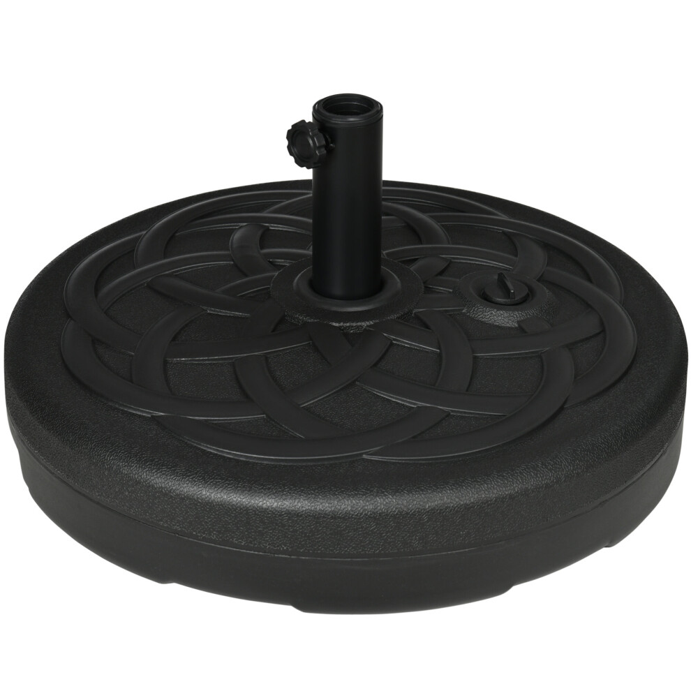 Outsunny Garden Umbrella Base Water or Sand Filled Weight with Built-In Handle
