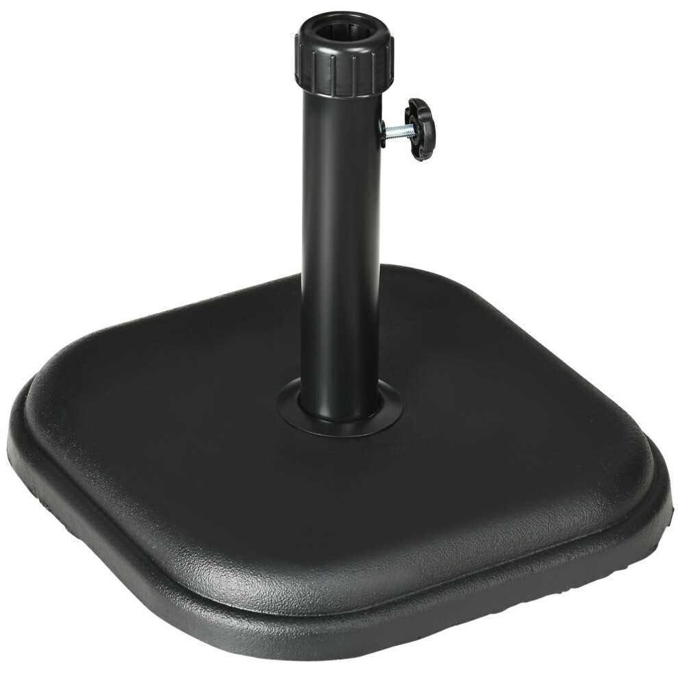 Outsunny 11kg Concrete Square Garden Parasol Base Holder for Table Umbrella