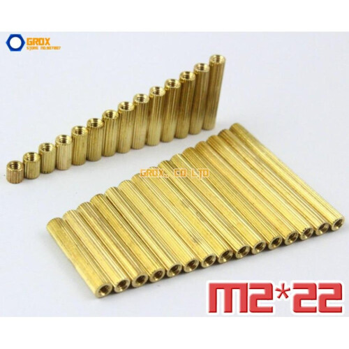 150 Pieces Brass M2 x 22mm Female PCB Motherboard Standoff Spacer on OnBuy