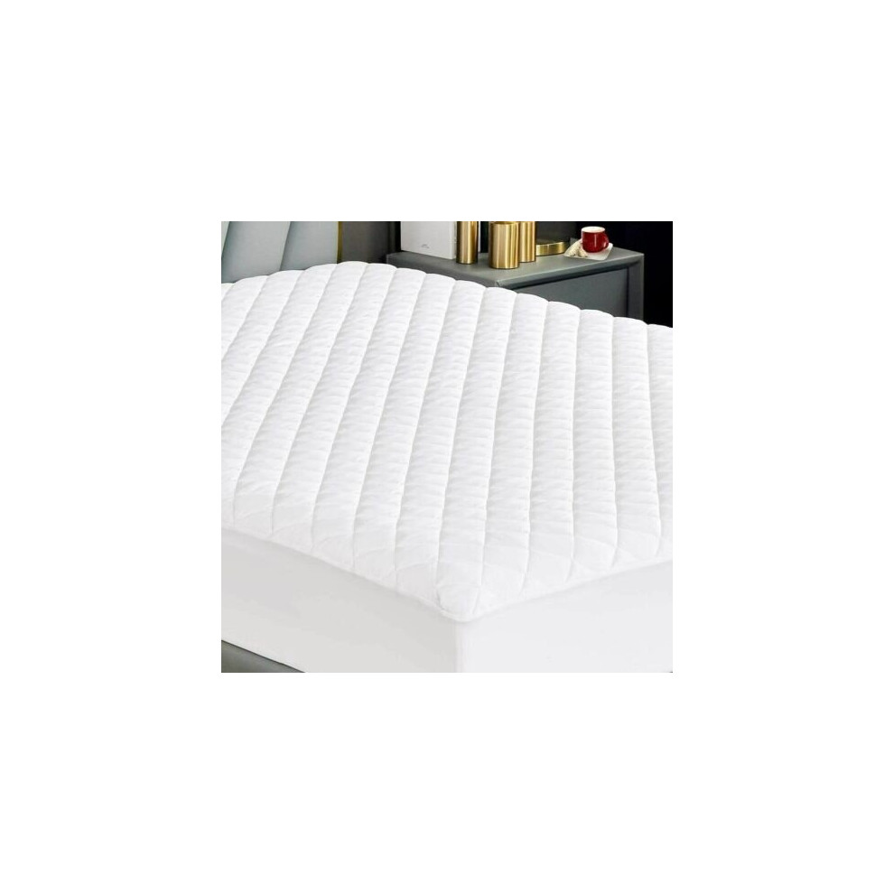 (Super King) Quilted Mattress Protector Bed Cover 30CM Deep