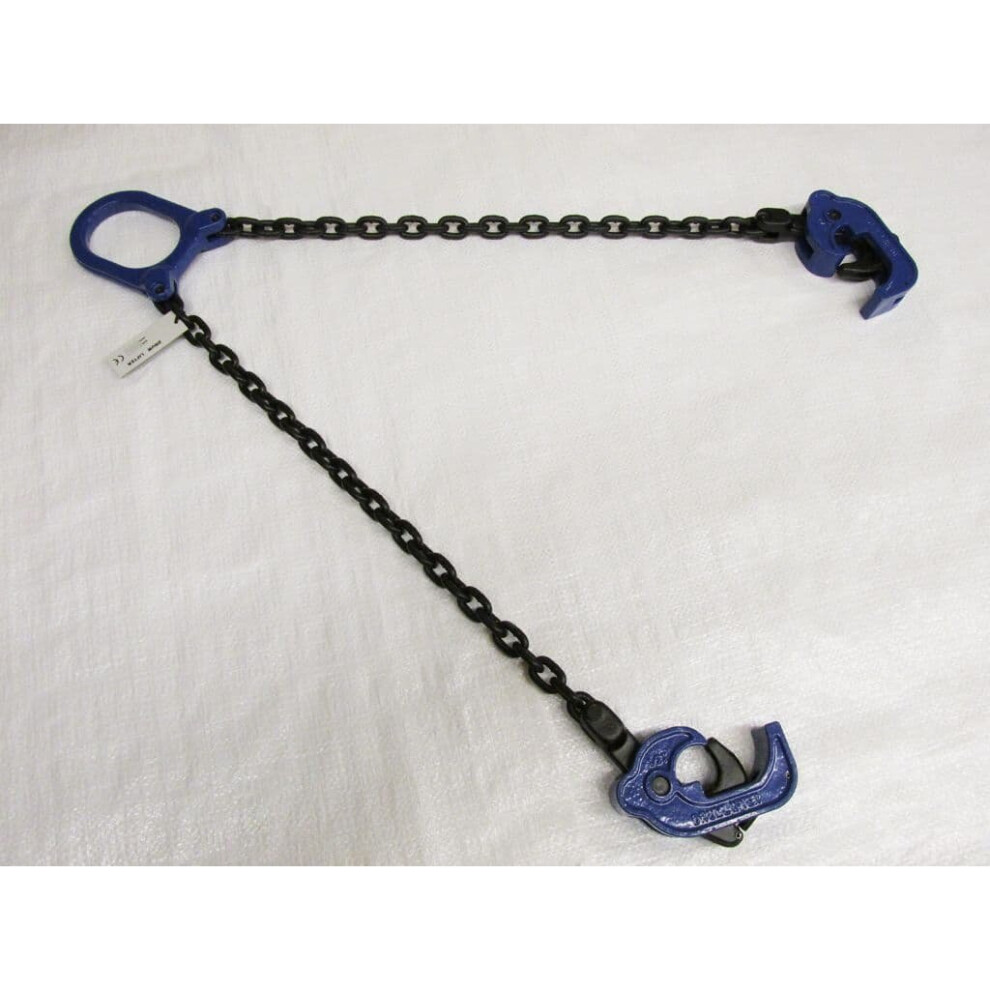 2 Leg Drum Lifter 1 Ton (1000Kg Barrel Chain Sling Grade 80 Cylinder) 600988492158