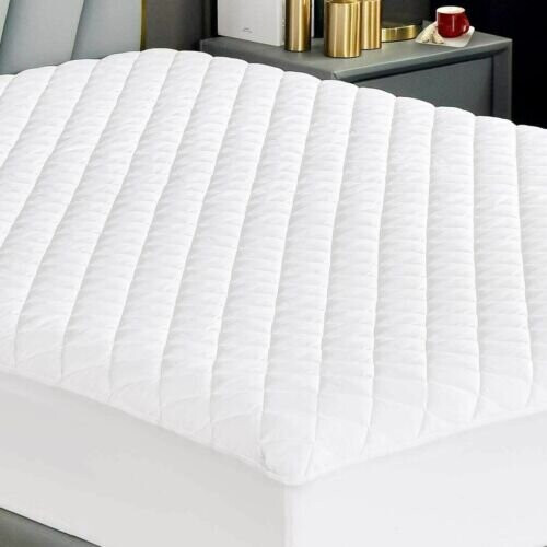 (Single) Mattress Protector Extra Deep 30cm Bed Cover White 2