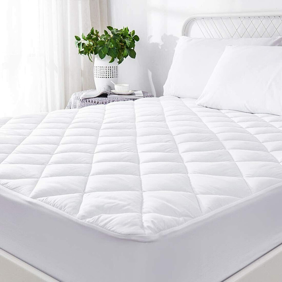 (Super King) Mattress Protector Extra Deep 30cm Bed Cover White