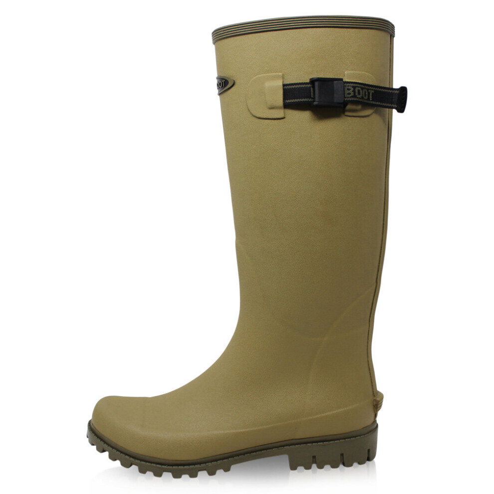 (UK 9 EU43) Dirt Boot County Unisex Waterproof Rubber Wellingtons Muck Boots Walking Wellies