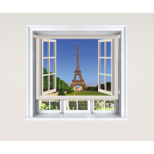 (180 cm Width x 140 cm Drop, Paris Window Cream) Lister Cartwright Blackout Roller Blind Paris Window Scene Windows Blinds Sizes