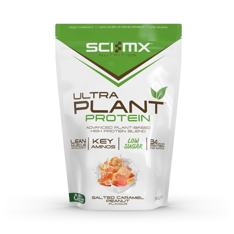 Sci-Mx Nutrition Ultra Plant Protein 900g Salted Caramel Peanut ISO