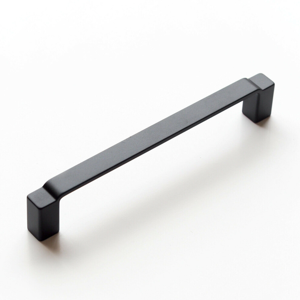 (160mm Handle) 160mm & 320mm Long Matt Black Square D Handles