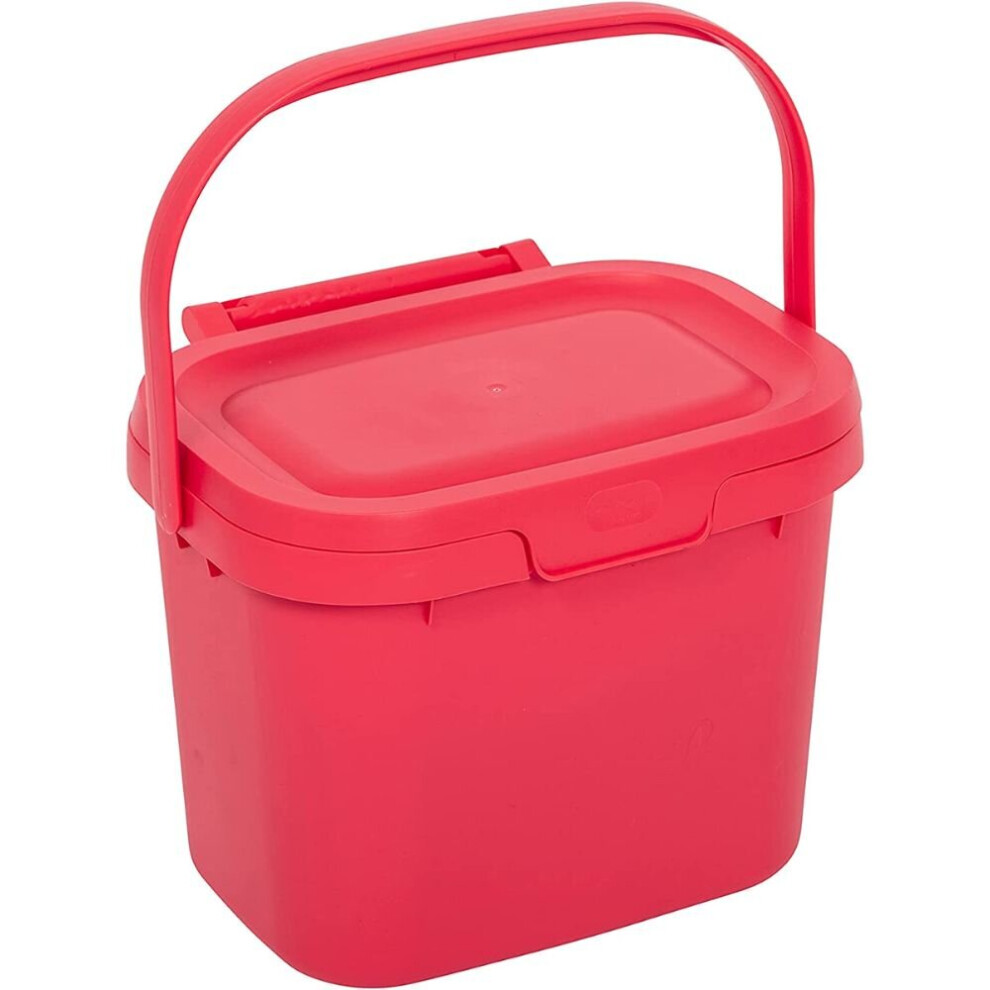 Addis Compost Caddy Bin - Pomegranate