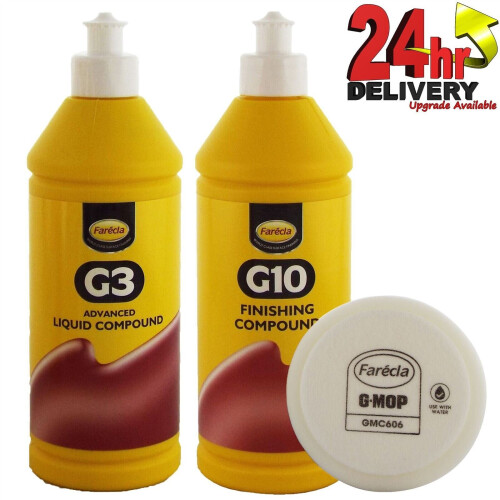 Farecla G3 500ml + G10 500ml (two bottle kit) + GMC606