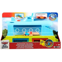 Mattel Disney and Pixar Cars Toys Submarine Car Wash Playset with Color-Change Lightning McQueen Toy Car Water Play