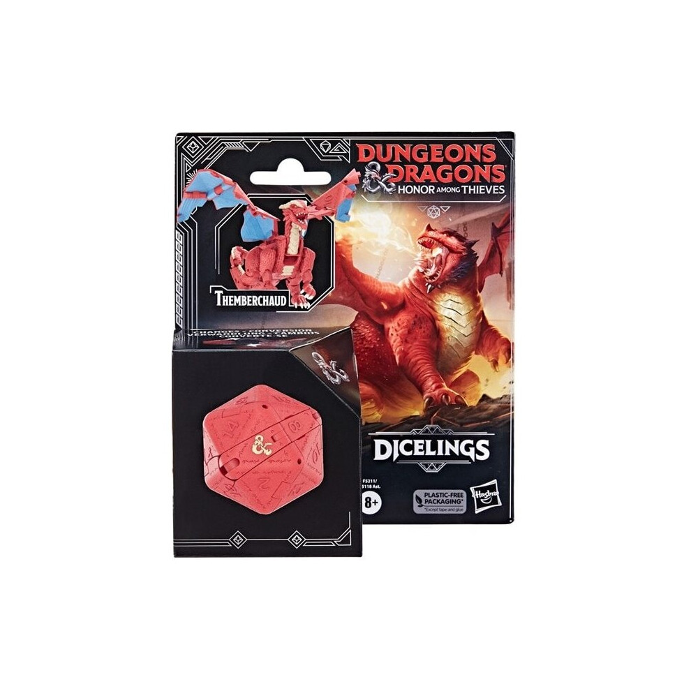 Hasbro Dungeons and Dragons Honor Among Thieves Dicelings Collectible Red Dragon Themberchaud