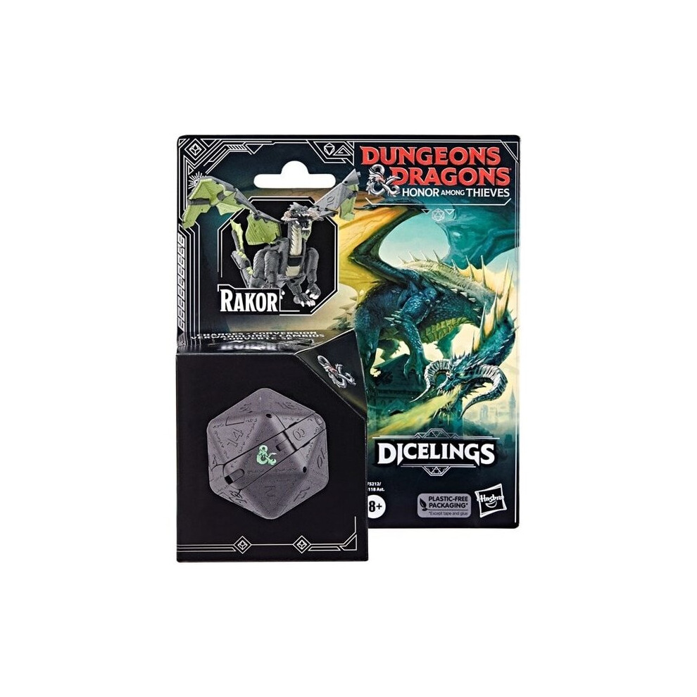 Hasbro Dungeons And Dragons Honor Among Thieves Dicelings Collectible Black Dragon Rakor