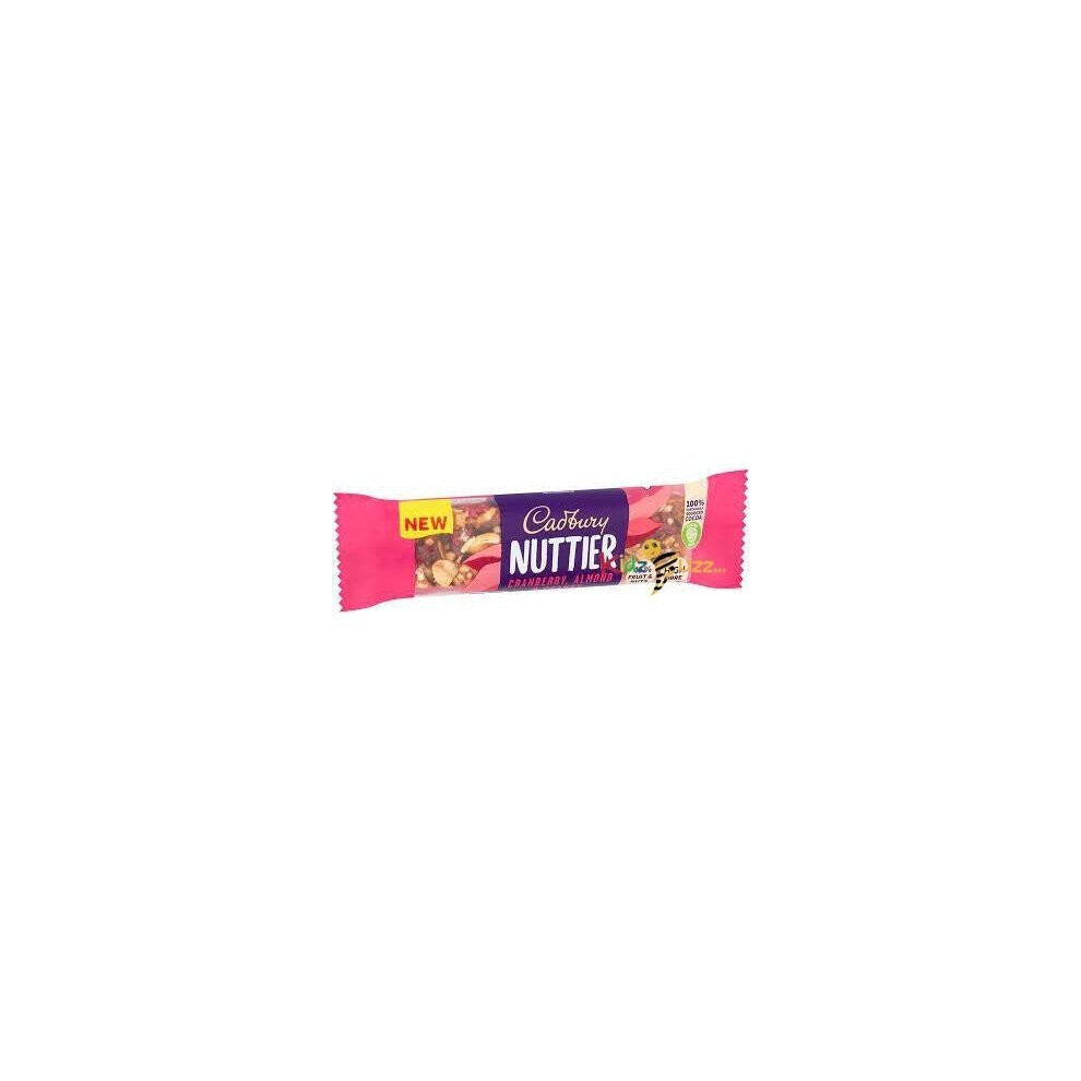 Cadbury Nuttier Cranberry, Almond & Peanut Chocolate Bar 40g X 15