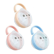 Dummy Case,3 Pcs Transparent Pacifier Storage Box with Portable Handle Soother Pacifier Boxes BPA Free Baby Nipple Cases Prevent Bacterial Dust for
