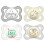 MAM MAM Day & Night "Skin Soft" Silicone Dummy 0-6 // Neutral // Set of 4 // Includes 2 Sterilised Transport Boxes 1