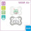 MAM MAM Day & Night "Skin Soft" Silicone Dummy 0-6 // Neutral // Set of 4 // Includes 2 Sterilised Transport Boxes 2