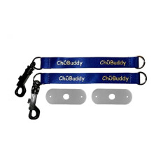 chubuddy Chewy Holders Set bestehend aus 2-2 marineblauen sublimierten Tether-Armbndern und 2 natrlichen Riemen