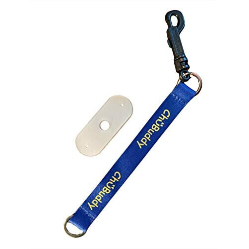 chubuddy Chewy Holders St med 2-2 Navy Sublimerede Tether-armbnd og 2 naturlige stropper 1
