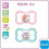 MAM Mam Day & Night Mam Air Silicone Dummy, 16+ Mam Air Night Uni Mix, set of 6 2 sterilised transport boxes. 3