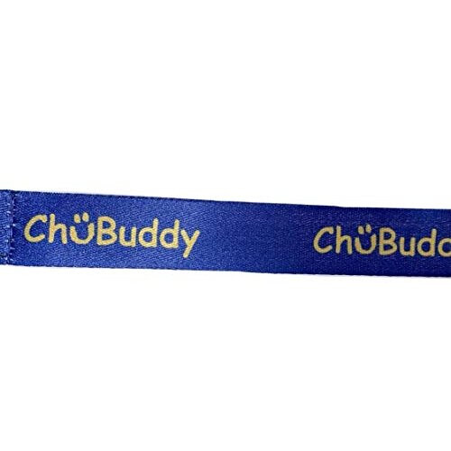 chubuddy Chewy Holders St med 2-2 Navy Sublimerede Tether-armbnd og 2 naturlige stropper 2