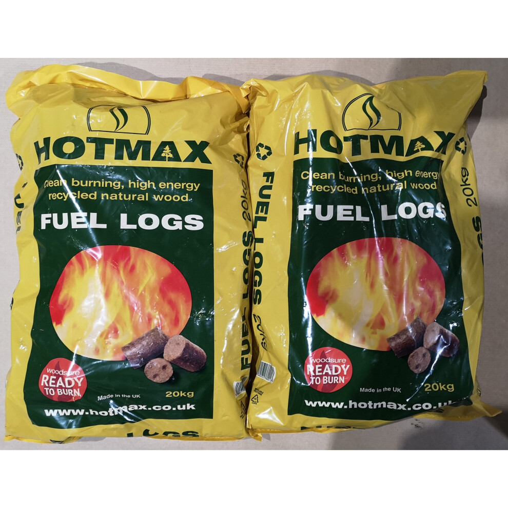 Hotmax Fuel Logs 40Kg - 2x 20Kg Bags