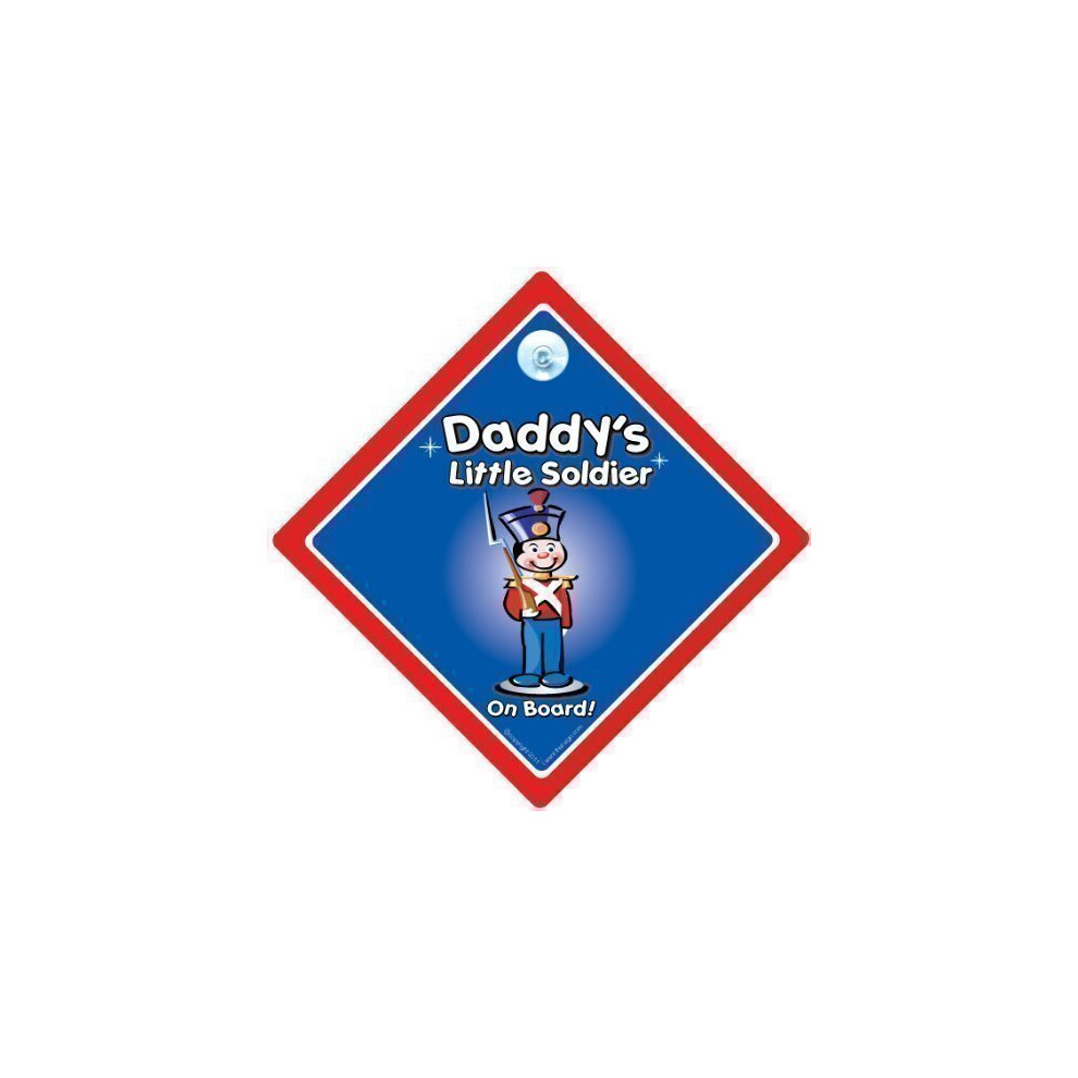 Daddy's Little Soldier On Board Car Sign, Daddy's Little Soldier Sign, Car Sign, Bumper Sticker, Baby On Board, Driving Sign, Automobile Sign, Vehicle Iwantthatsign.com