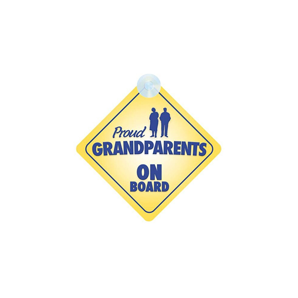 Proud Grandparents On Board Car Safety Sign For New Baby Non Personalised Character Theme Mybabyonboard Uk