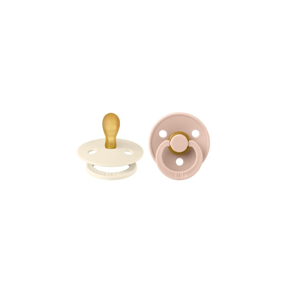 Bibs Newborn Colour Symmetrical Latex Dummy - Ivory / Blush - 1 - Image 2
